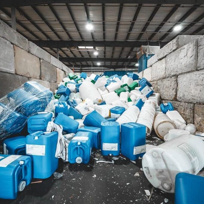 plastic bottles and containers